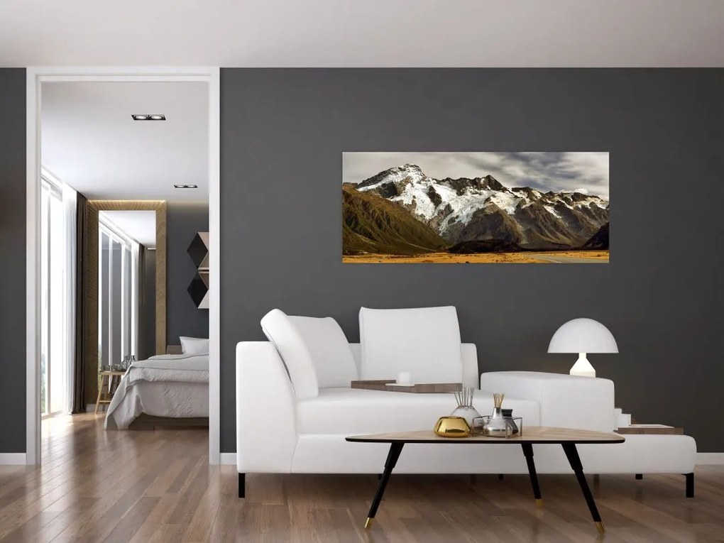 Mount Sefton, Új-Zéland képe (120x50 cm)