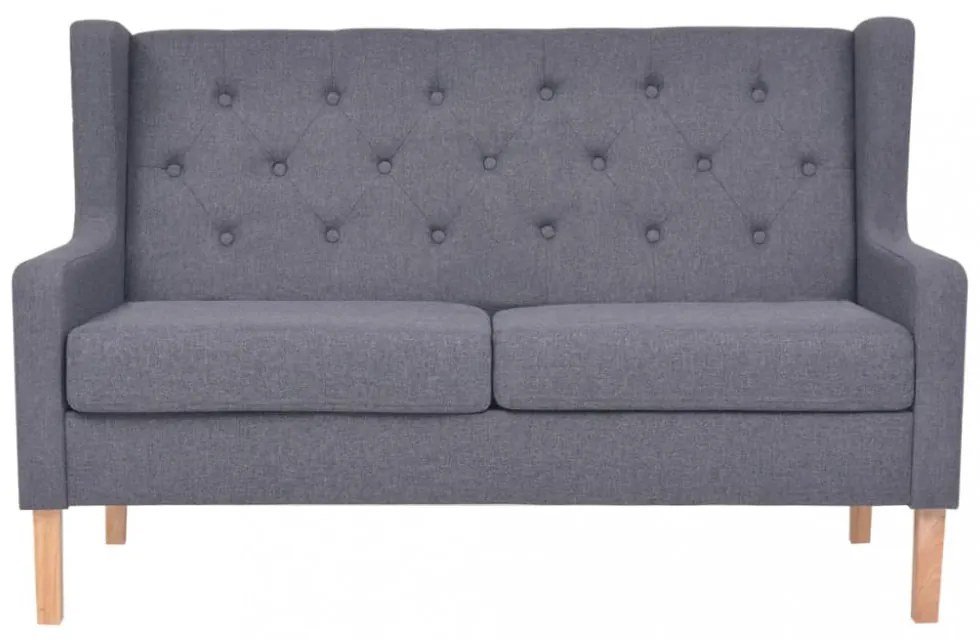 2 személyes szürke szövet kanapé