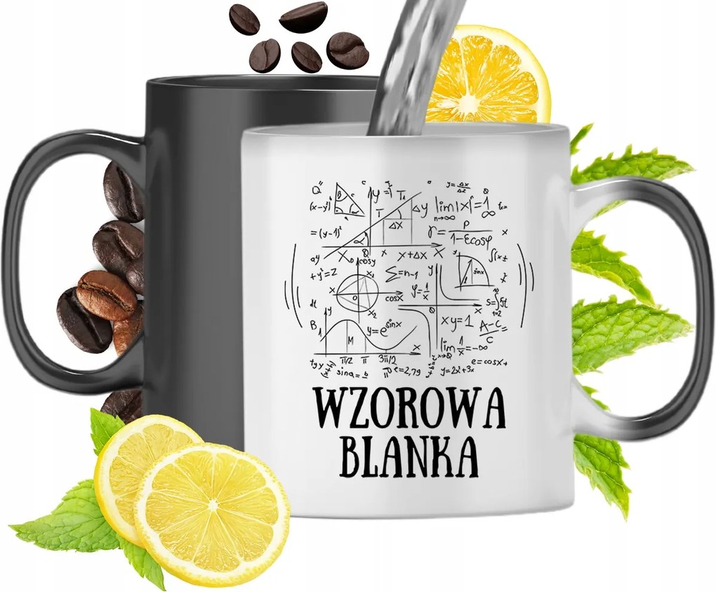 Mágikus Bögre Blanka Fekete Matt Nyomtatott Fotóval 330ml