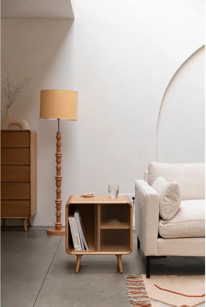 Tömörfa tárolóasztal 40x50 cm Rise – Zuiver