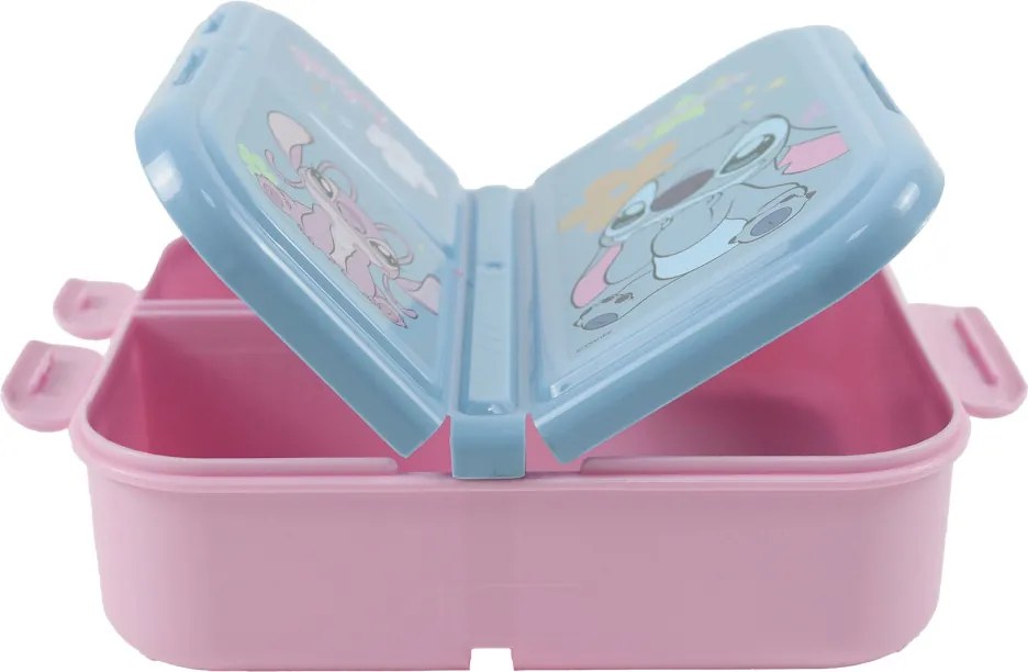 Disney Lilo és Stitch, a csillagkutya Alien 626 több rekeszes uzsonnás doboz, szendvicsdoboz