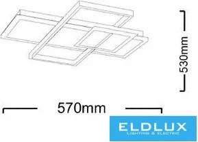 ELDLUX C60-3C Modern LED Mennyezeti Lámpa IP20