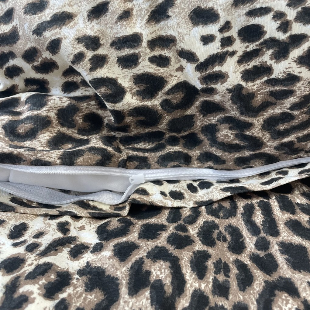 Leopard pamut ágyneműhuzat 200x140cm+90x70cm TiaHome