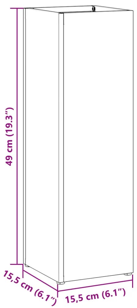Esernyőtartó Fekete Fém Kompakt Minimalista Esernyőtartó
