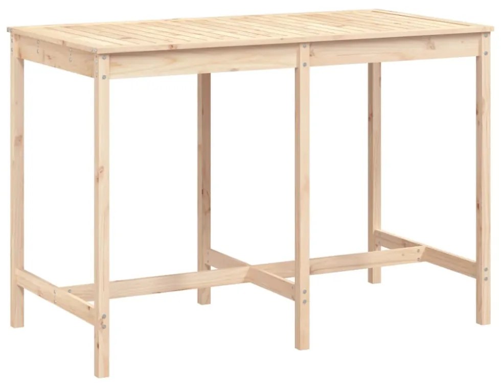 tömör fenyőfa kerti asztal 159,5 x 82,5 x 110 cm