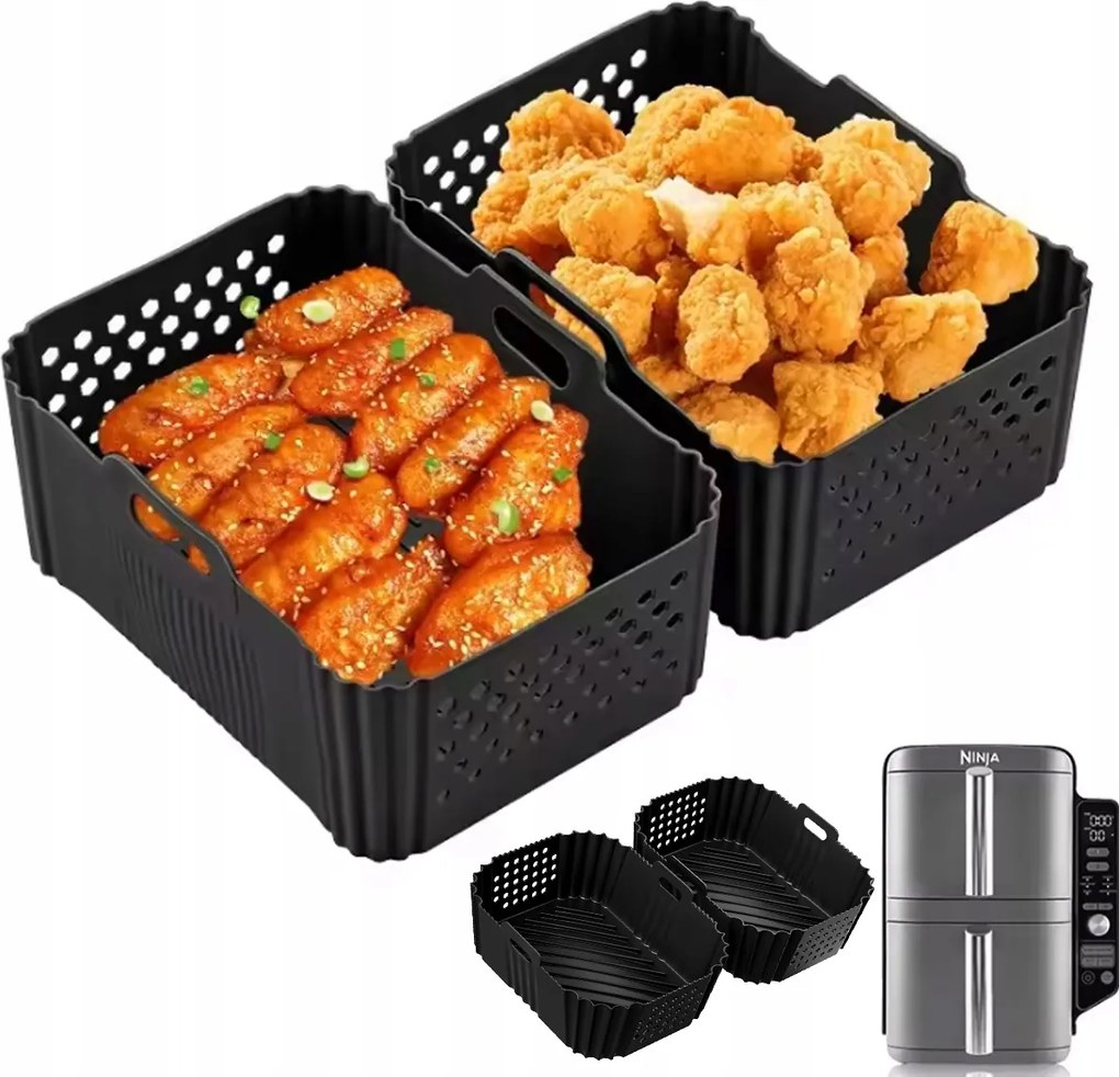 Szilikon Öntőforma Air Fryer Olajsütő Sütőbetét 2DB