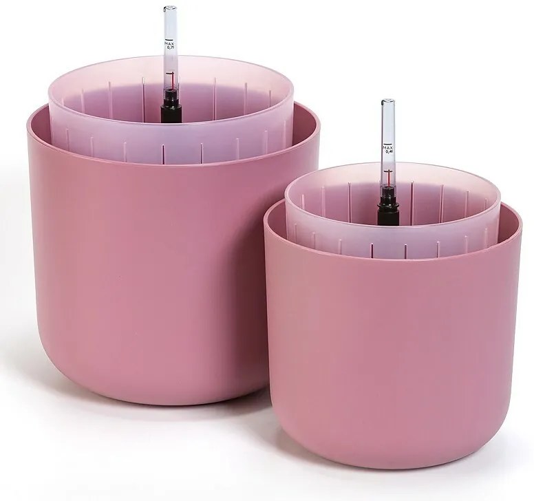 Plastia öntözőedény Tolita Air rózsaszín, átmérő19 cm, 19 cm átmérőjű