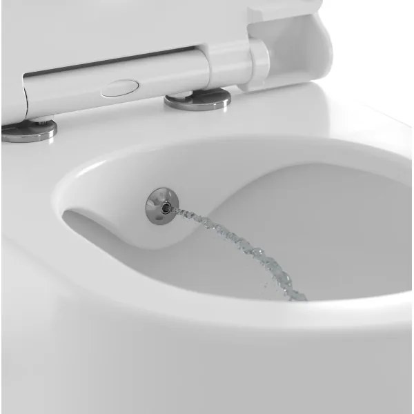 Ravak X01912 - Függesztett WC bidéfúvókával CHROME, kerámia/fehér