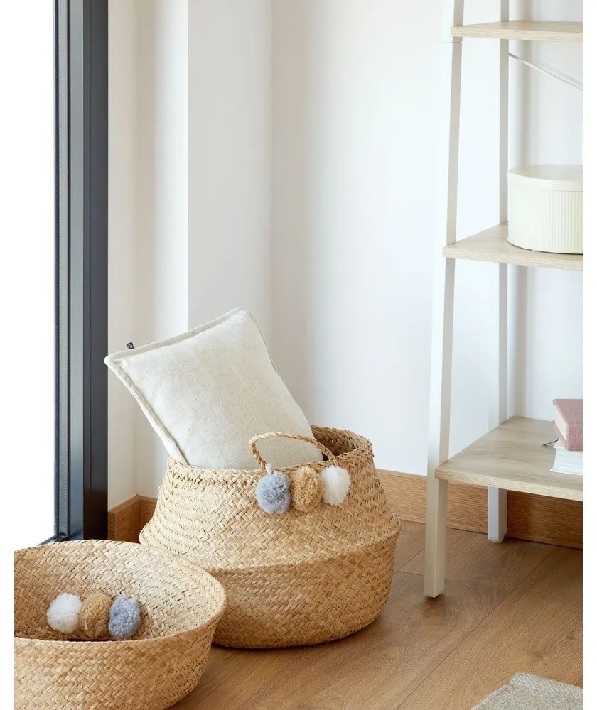 Lenkeverék párnahuzat 45x45 cm Blok – Kave Home