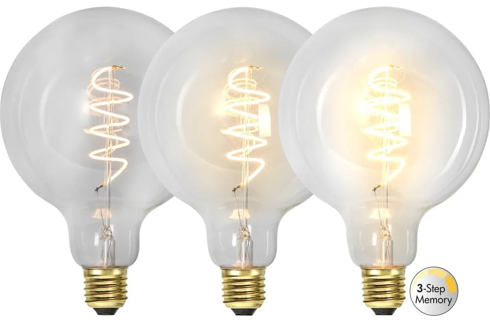 Meleg színű LED szálas szabályozható izzó E27, 4 W Spiral Filament – Star Trading