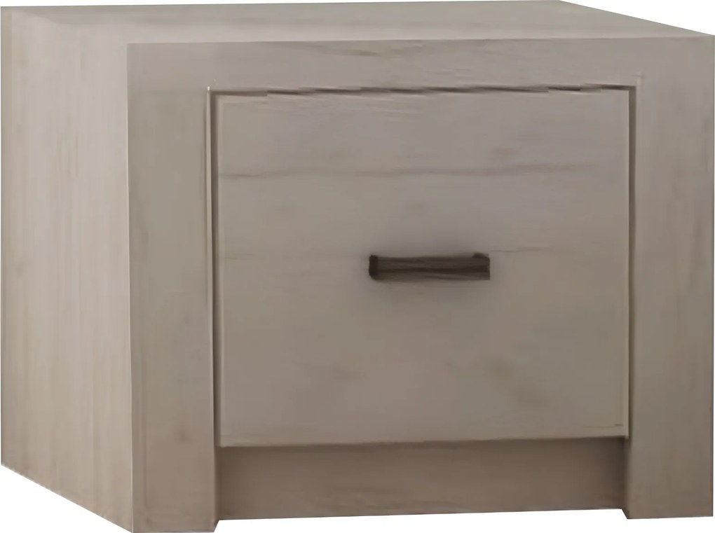 Éjjeliszekrény, kőris fehér, INFINITY I-24