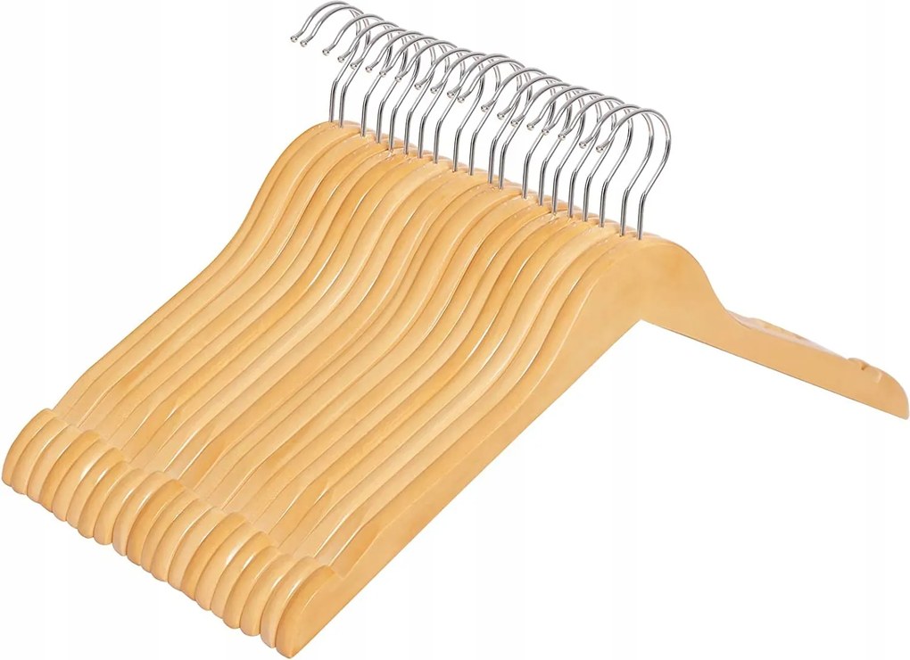 Ruhaakasztó 20db fa Songmics natúr tölgy