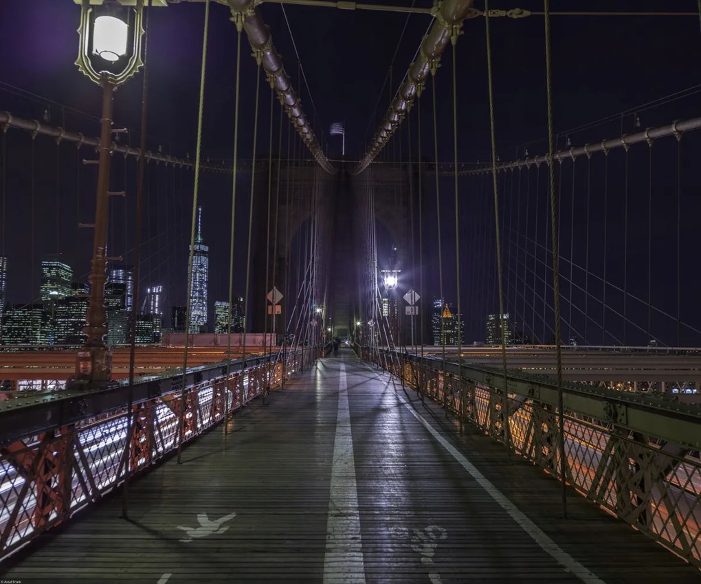 Poszter 60x50cm Brooklyn híd New Yorkban, Assaf Frank