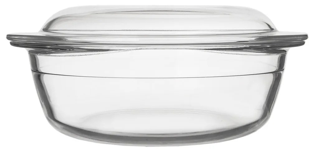 Orion Üveg sütőtál fedővel, kerek, átmérő 20 cm