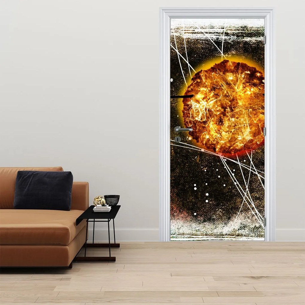 Fotótapéta ajtóra - Ókori festmény (95x205cm)