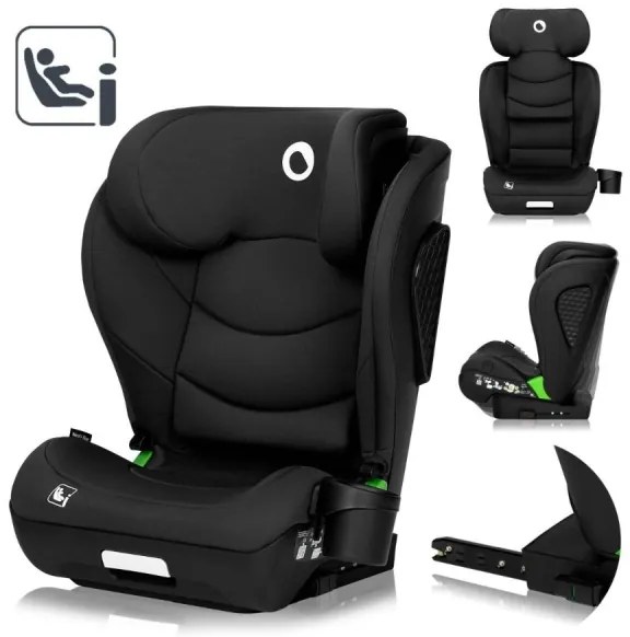 Lionelo - Autós gyerekülés NEAL i-Size 100-150 cm Fekete karbon