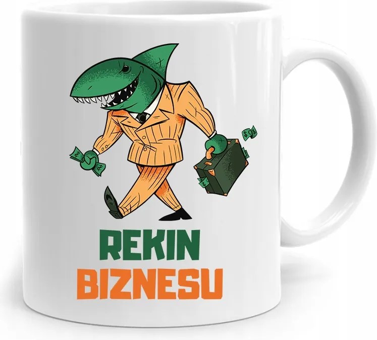 Az Elnök-vezérigazgató Számára Üzleti Cápa Bögre nyomtatott fényképpel