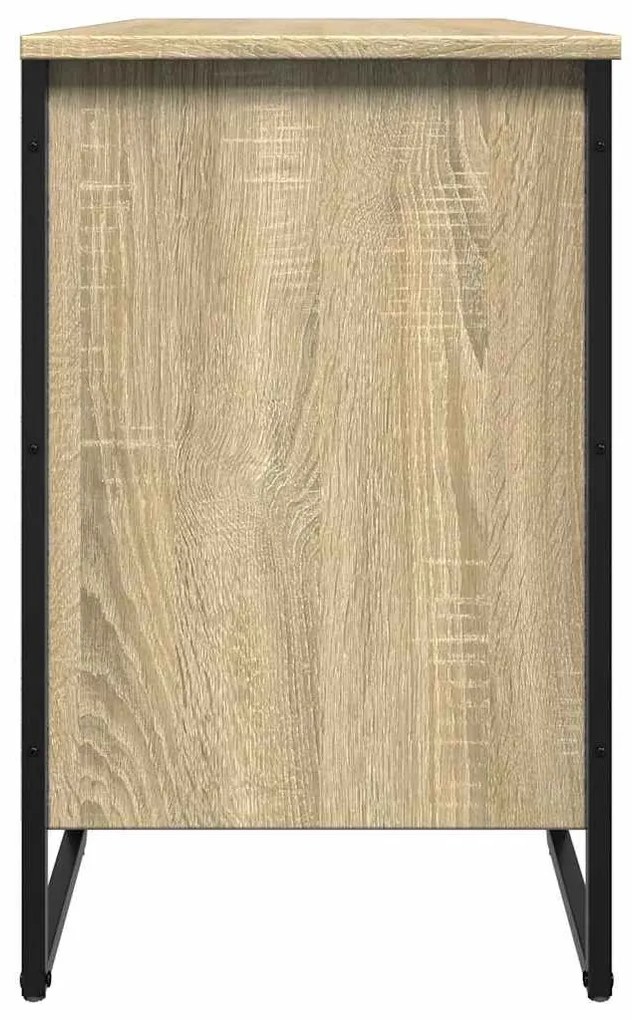 sonoma tölgy színű szerelt fa cipőszekrény 90 x 38 x 61,5 cm