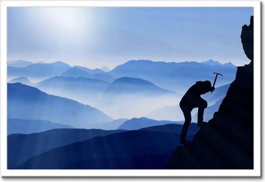 Poszterek keretben 60x40 Magashegyi hegymászás