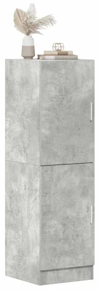 vidaXL betonszürke szerelt fa konyhaszekrény 38 x 41,5 x 131,5 cm