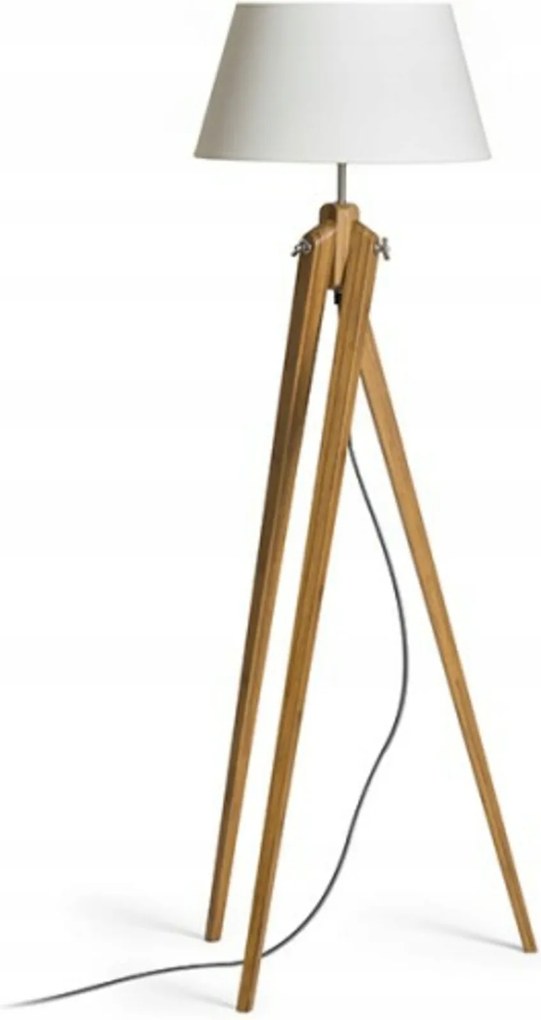 Állólámpa Rendl Ambitus 46 bambusz/krém E27 150 cm