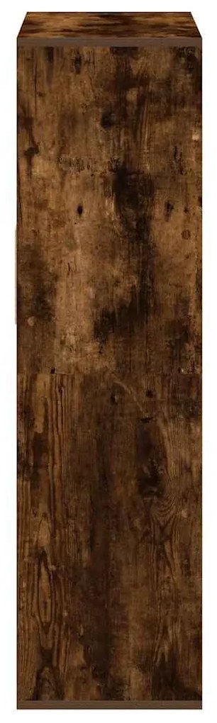 könyvszekrény füstös tölgy 66x31x112 cm szerelt fa