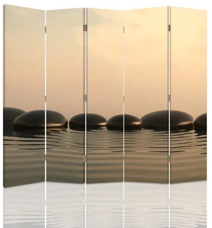 Gario Paraván Szürke zen kövekbol álló kompozíció Méret: 180 x 170 cm, Kivitelezés: Klasszikus paraván