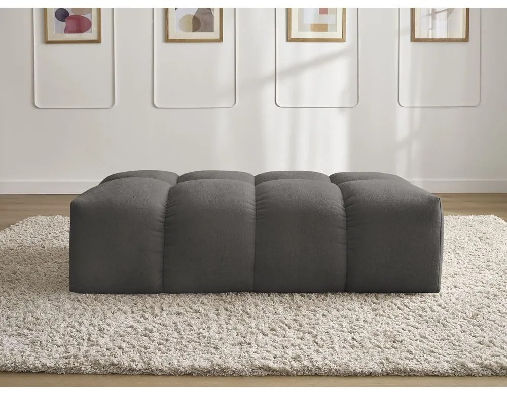 Sötétszürke zsenília lábtartó Everest – Bobochic Paris