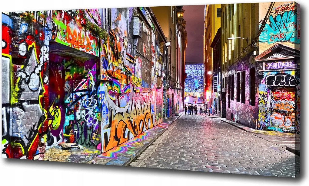 Vászonkép Színes graffiti 120x60 cm