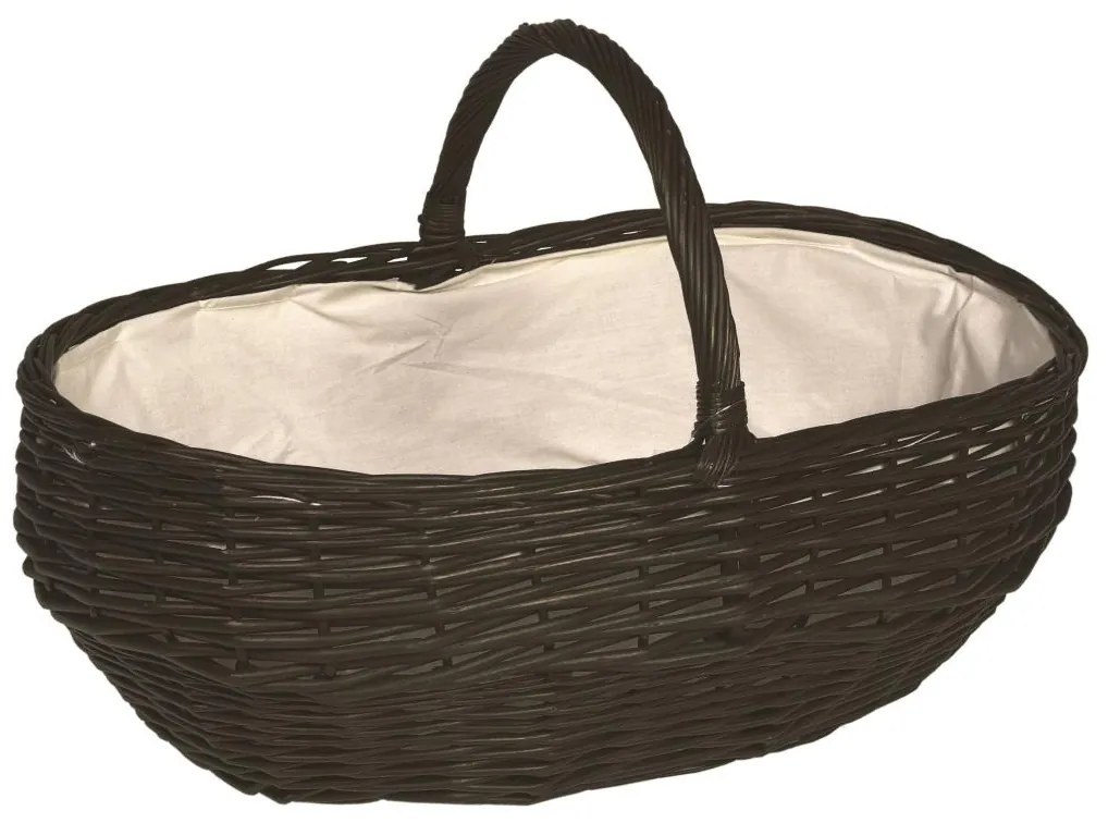 Fonott kosár fához fogantyúval 40x65 cm