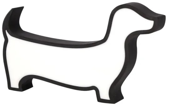 LED gyermek asztali lámpa DOG LED/12W/230V fekete