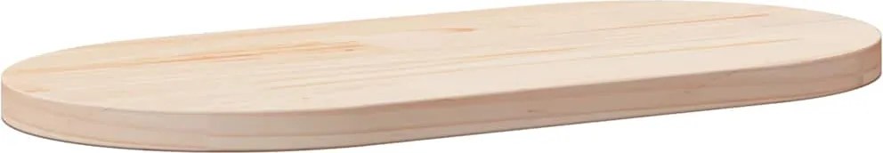 vidaXL tömör fenyőfa asztallap 60 x 30 x 2,5 cm ovális