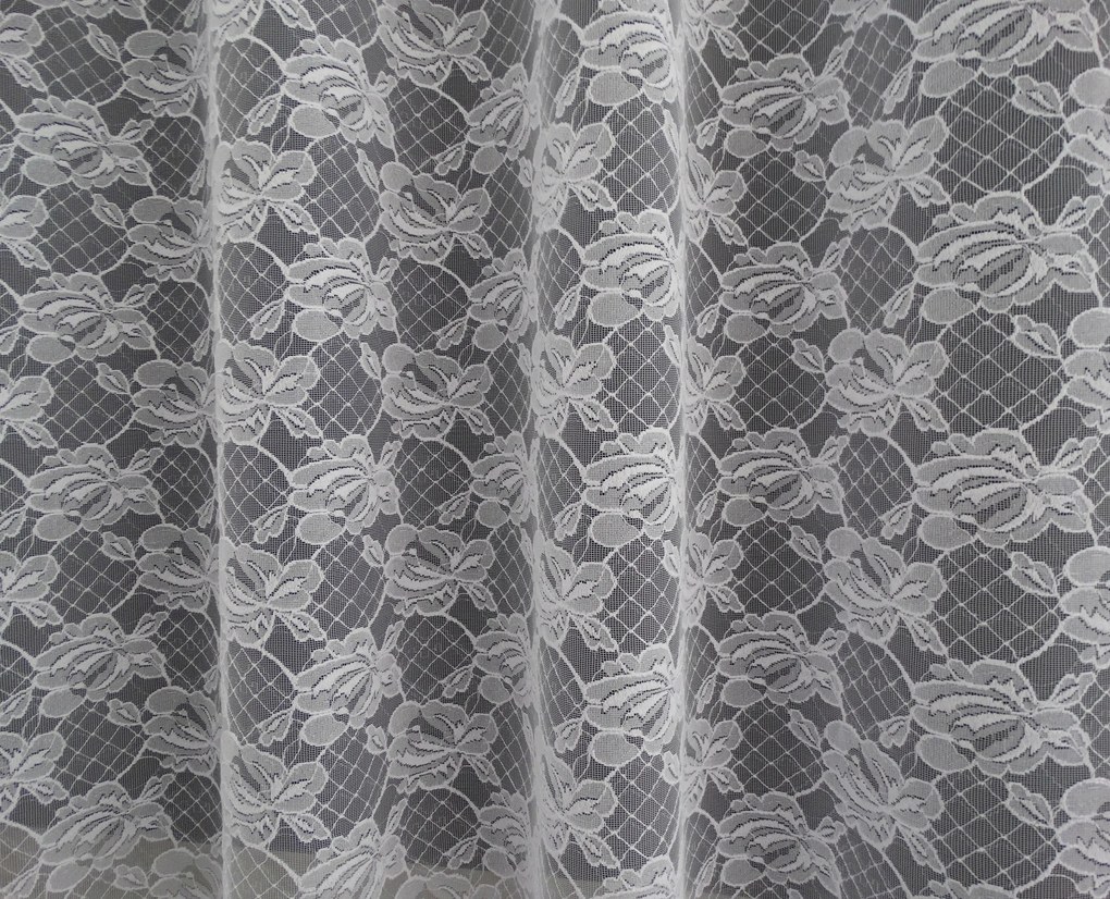 Mg Függöny jacquard 586/10 Fehér 250cm Minőség pol