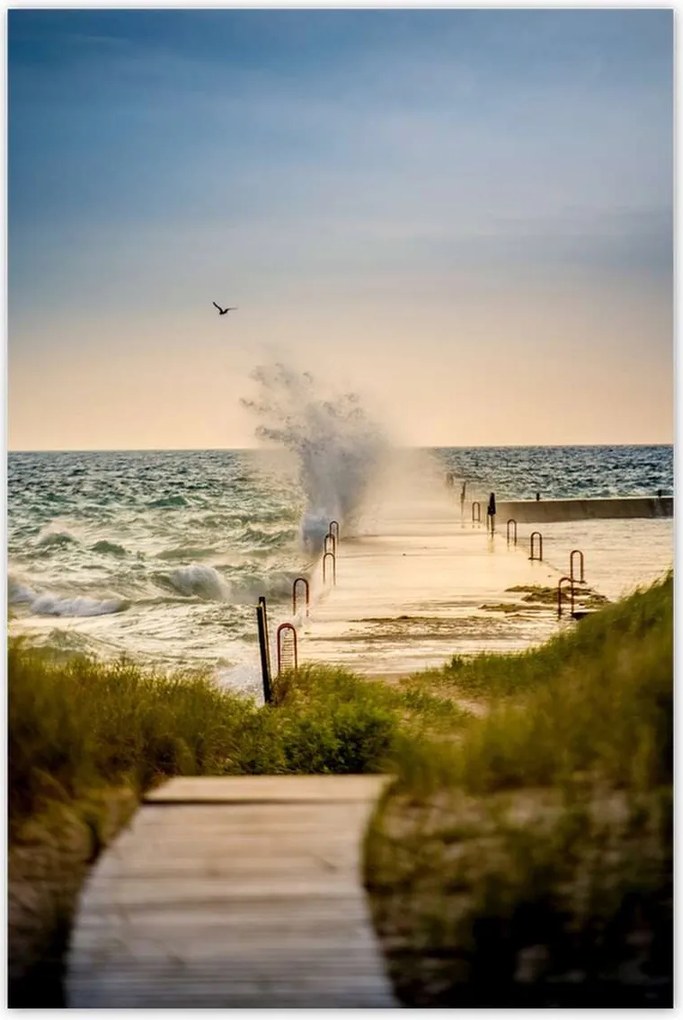 Poszterek 80x120 Tengeri hullám Tengerpart