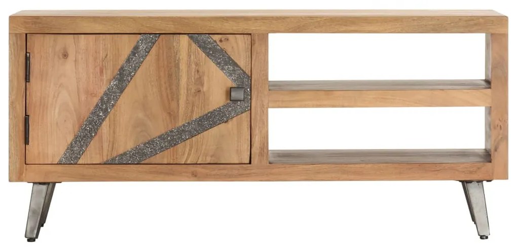 Tömör akácfa dohányzóasztal 90 x 45 x 40 cm