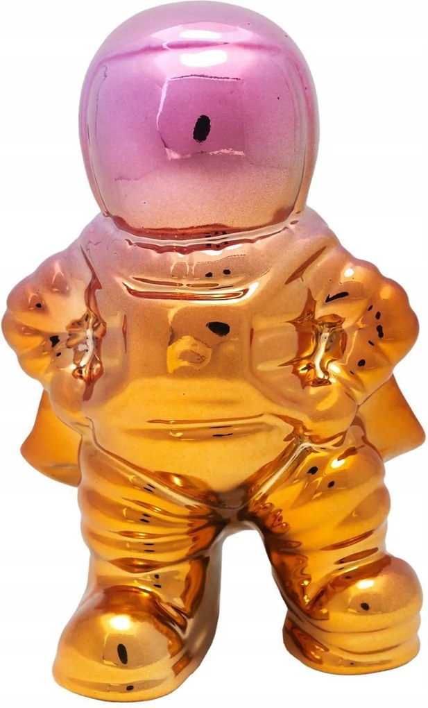 Dekorációs figura Asztronauta rózsaszín