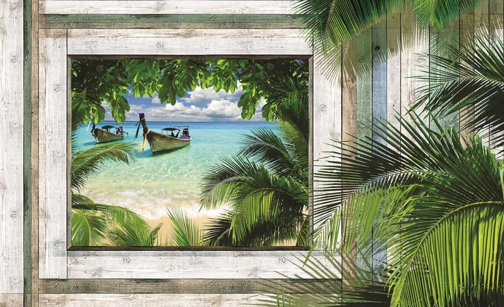 Fotótapéta - Strand, tenger, homok (152,5x104 cm)