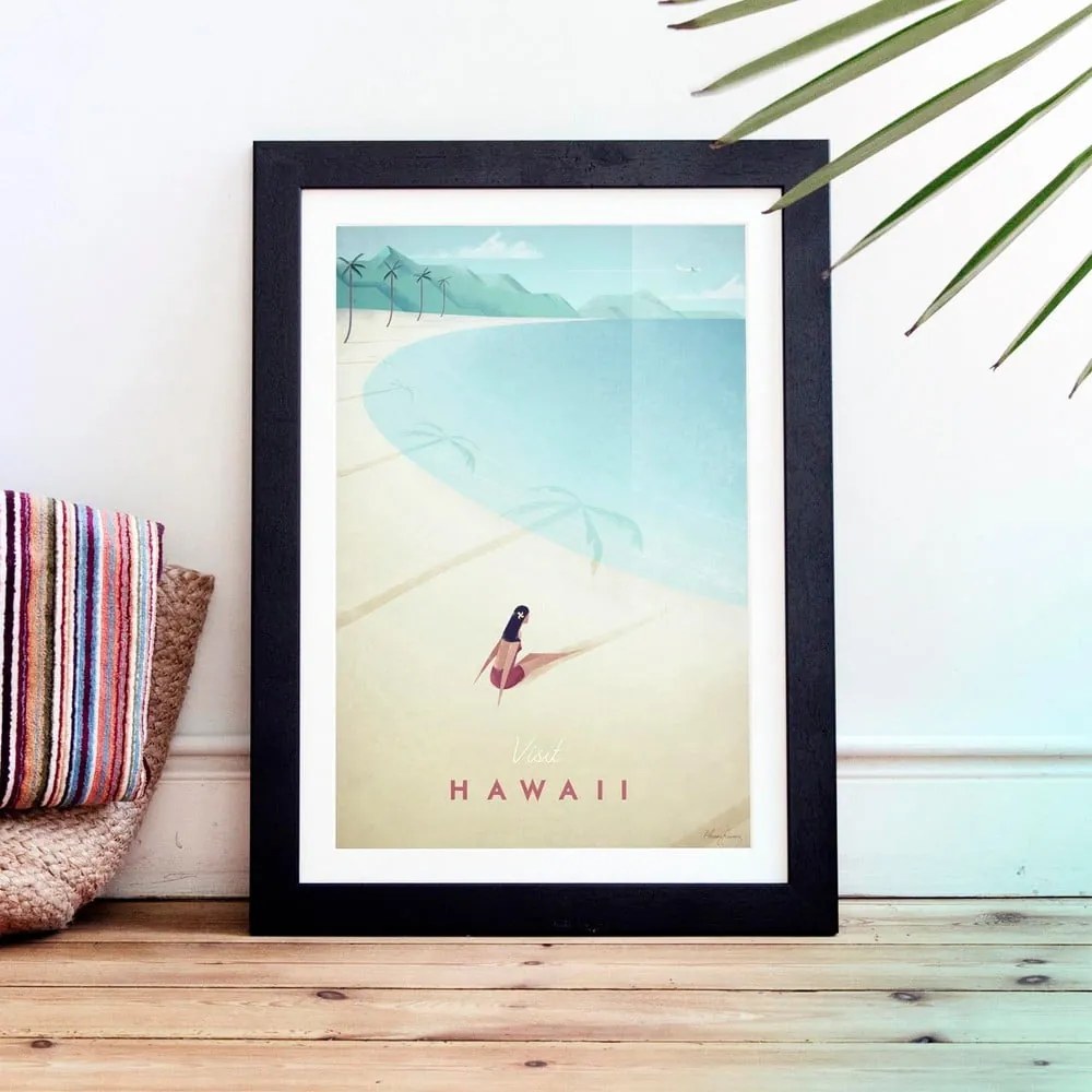 Poszter Hawaii, 30x40 cm - Travelposter