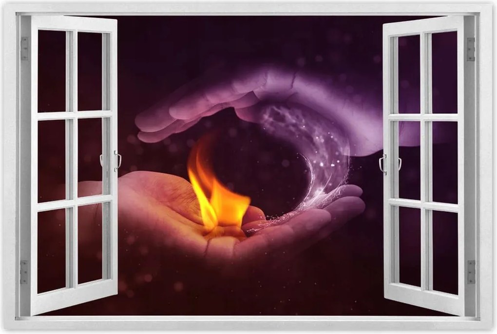 Poszterek 60x40 Mint a tűz és a víz