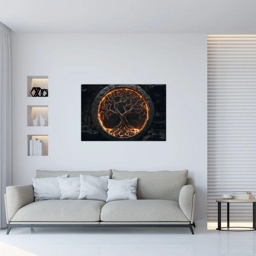 Kép – Életfa lávában I. (90x60 cm)