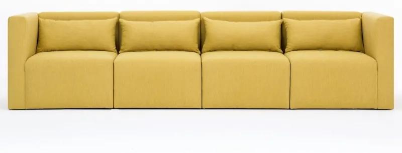 Plus sárga négyszemélyes kanapé