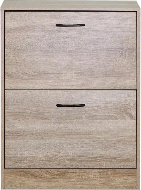 Cipőtartó (cipősszekrény), MDF, barna, ABO-G1014 OAK Belföldi Raktárról