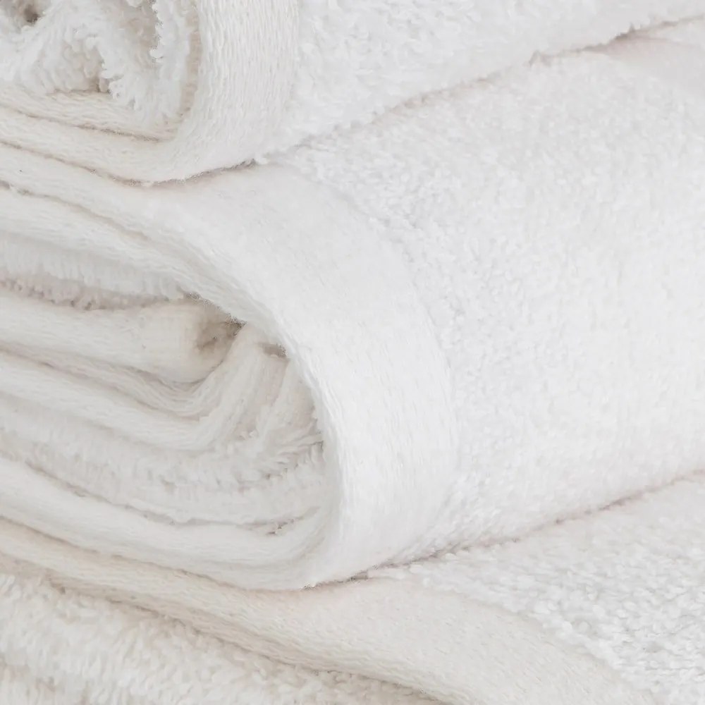 Fehér frottír pamut fürdőlepedő 100x150 cm Simple – Casa Selección