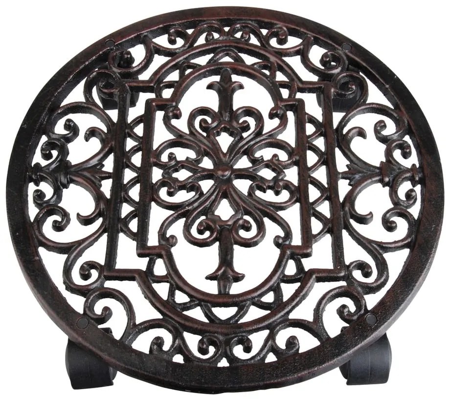 Fém gurulós virágállvány ø 29 cm Ornament – Esschert Design