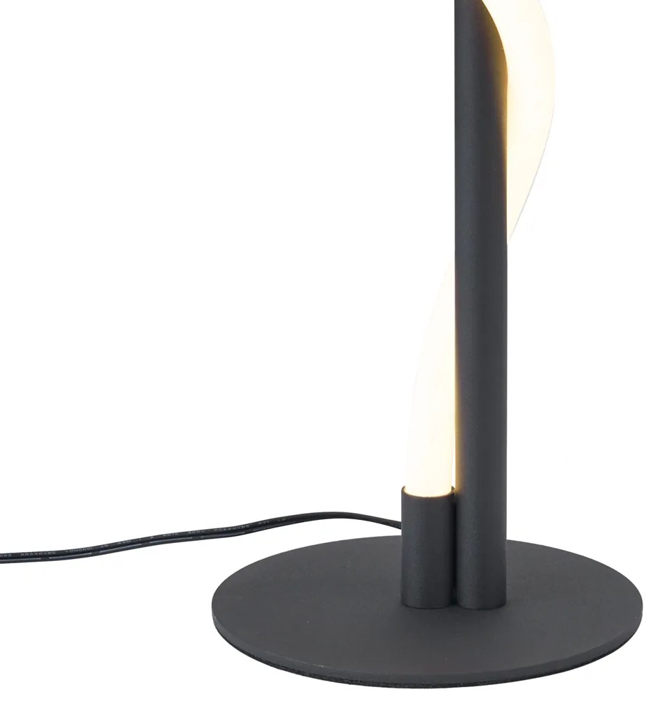 Modern fekete asztali lámpa LED-del, 3 fokozatban dimmelhető - Twirl