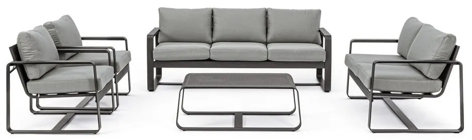 Alumínium kerti dohányzóasztal 62x105 cm Merrigan – Bizzotto