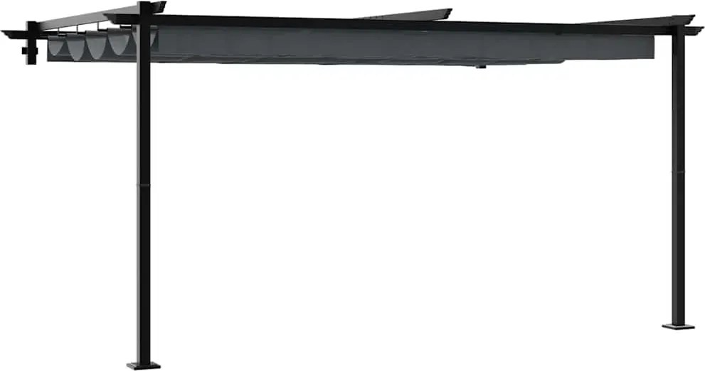 vidaXL Pavilon Antracit 400 x 300 x 200 cm Poliészter