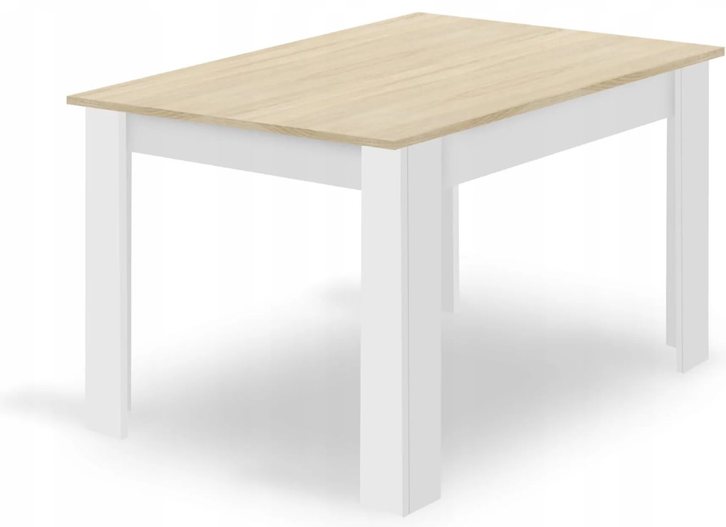 Étkező szett 1 + 4, MADO asztal 120x80 fehér + BALI MARK székek fekete