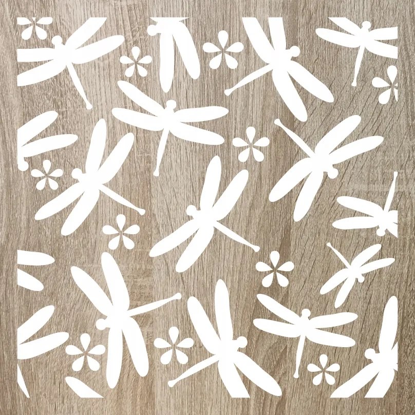 Tányéralátét szett 4 db-os asztali dekoráció Szitakötők