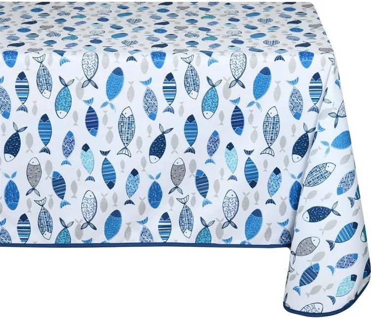 Abrosz kerti asztalra Fuvola hal 140x240 cm dekoratív tengeri boho stílus